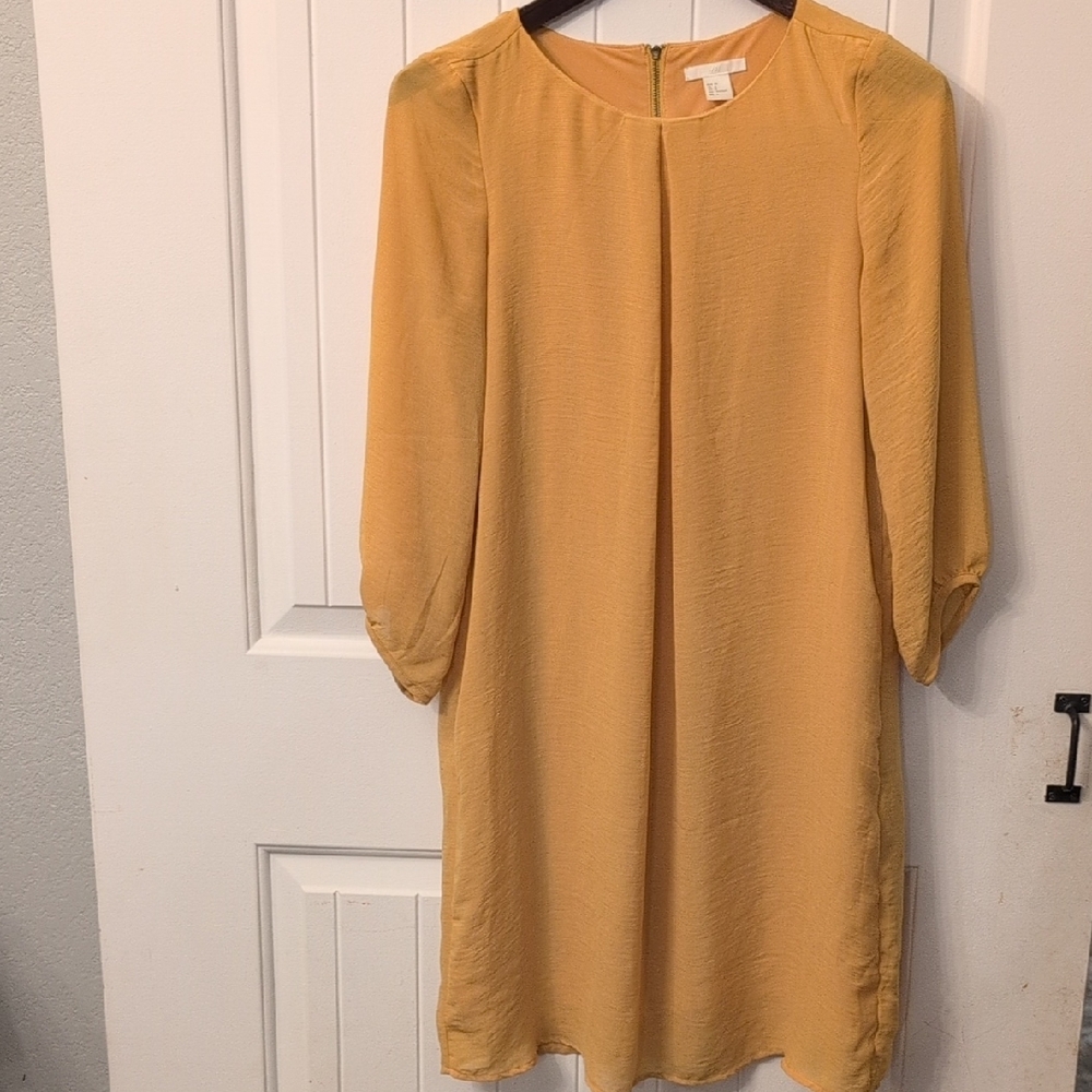 H&M Apricot Long Sleeve Dress